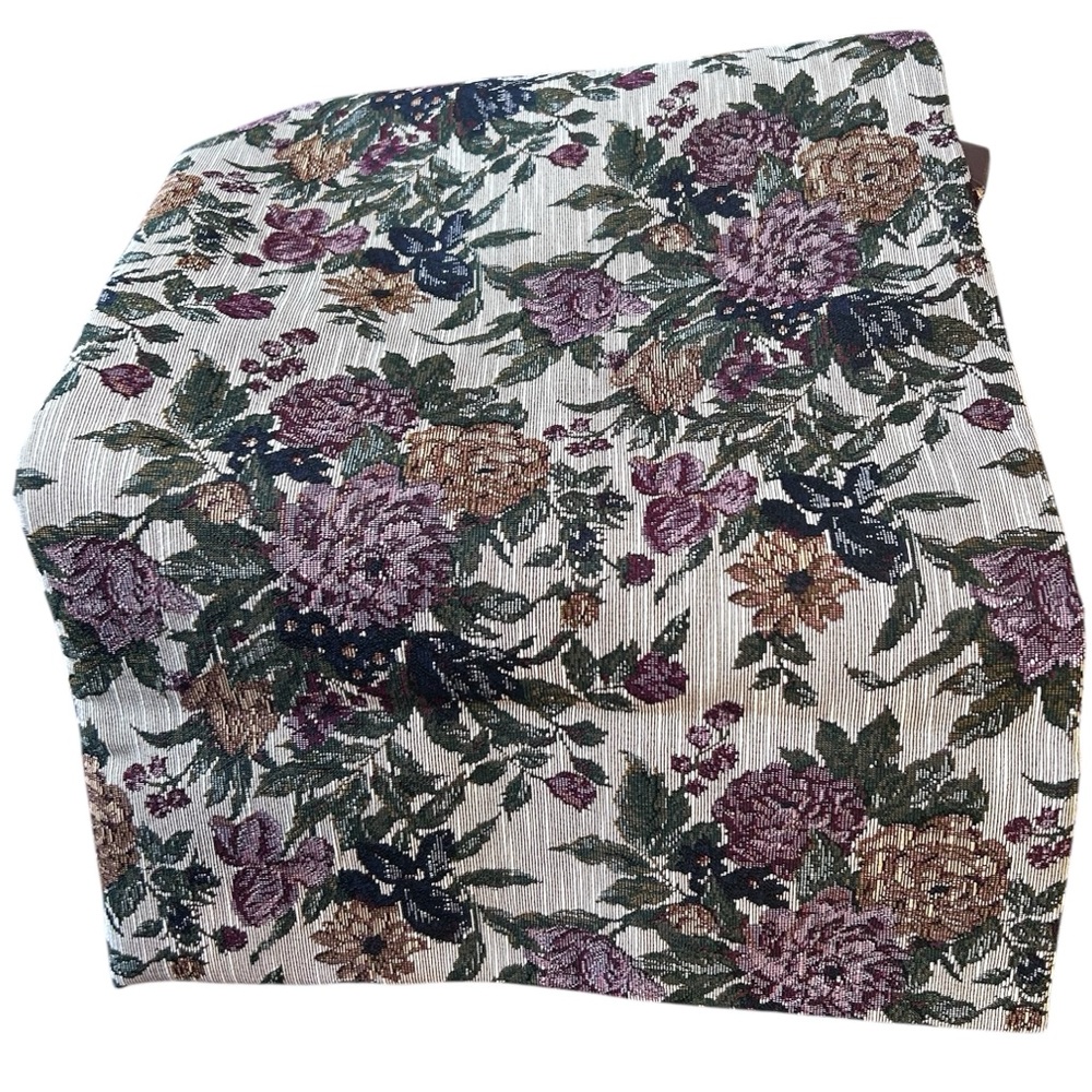 Vintage Floral Tapestry Fabric Panel 54x55” Jacquard Upholstery Material‎